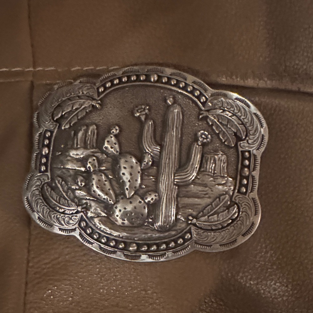 Silver Cactus Buckle